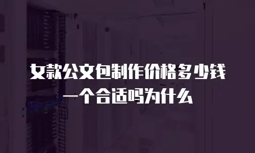 女款公文包制作价格多少钱一个合适吗为什么