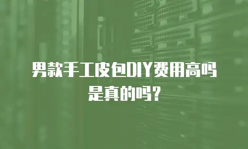 男款手工皮包DIY费用高吗是真的吗？