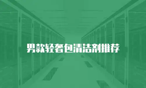 男款轻奢包清洁剂推荐