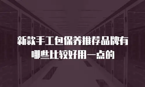 新款手工包保养推荐品牌有哪些比较好用一点的