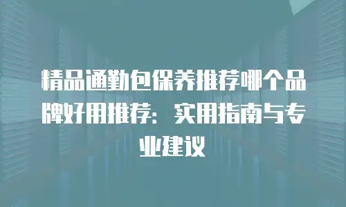 精品通勤包保养推荐哪个品牌好用推荐：实用指南与专业建议