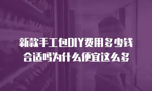 新款手工包DIY费用多少钱合适吗为什么便宜这么多