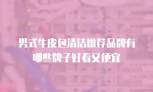 男式牛皮包清洁推荐品牌有哪些牌子好看又便宜