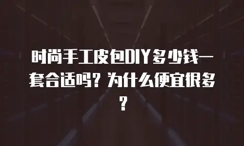 时尚手工皮包DIY多少钱一套合适吗？为什么便宜很多？