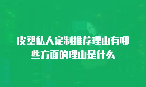 皮塑私人定制推荐理由有哪些方面的理由是什么
