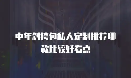 中年斜挎包私人定制推荐哪款比较好看点