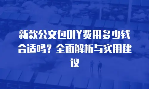 新款公文包DIY费用多少钱合适吗？全面解析与实用建议