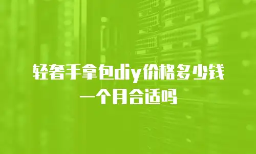 轻奢手拿包diy价格多少钱一个月合适吗