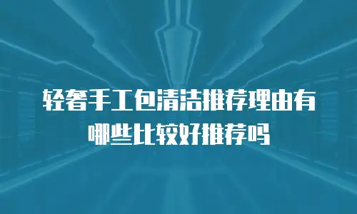 轻奢手工包清洁推荐理由有哪些比较好推荐吗