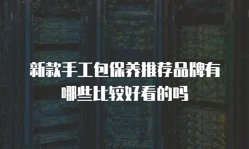 新款手工包保养推荐品牌有哪些比较好看的吗
