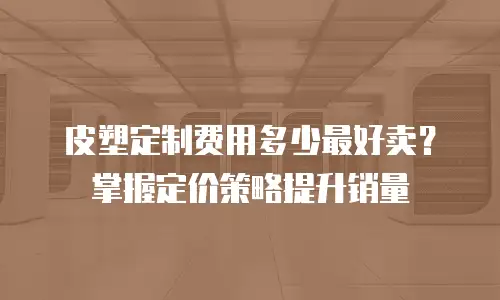 皮塑定制费用多少最好卖？掌握定价策略提升销量