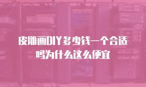 皮雕画DIY多少钱一个合适吗为什么这么便宜