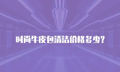 时尚牛皮包清洁价格多少？