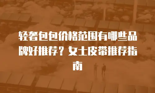 轻奢包包价格范围有哪些品牌好推荐？女士皮带推荐指南
