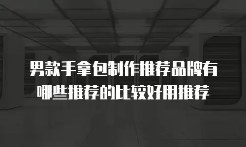 男款手拿包制作推荐品牌有哪些推荐的比较好用推荐