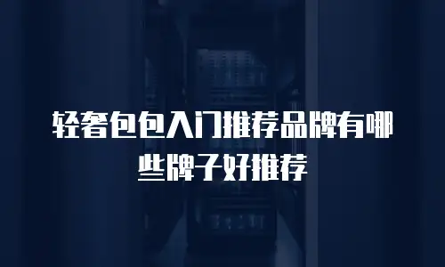 轻奢包包入门推荐品牌有哪些牌子好推荐