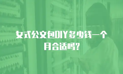 女式公文包DIY多少钱一个月合适吗？