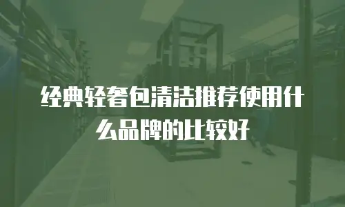 经典轻奢包清洁推荐使用什么品牌的比较好