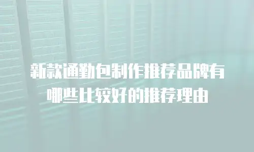 新款通勤包制作推荐品牌有哪些比较好的推荐理由