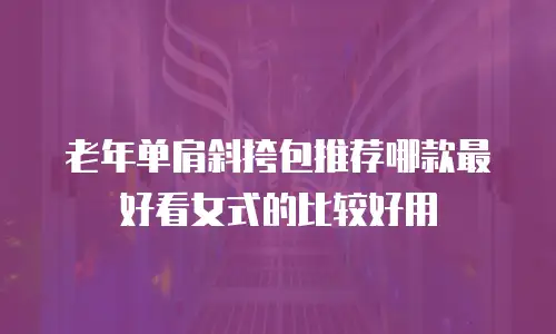 老年单肩斜挎包推荐哪款最好看女式的比较好用