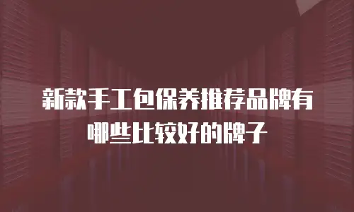 新款手工包保养推荐品牌有哪些比较好的牌子