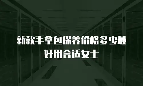 新款手拿包保养价格多少最好用合适女士