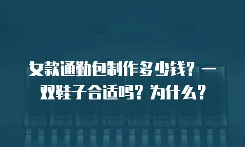 女款通勤包制作多少钱？一双鞋子合适吗？为什么？