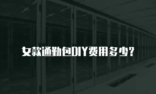 女款通勤包DIY费用多少？