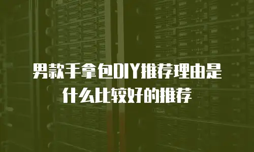 男款手拿包DIY推荐理由是什么比较好的推荐