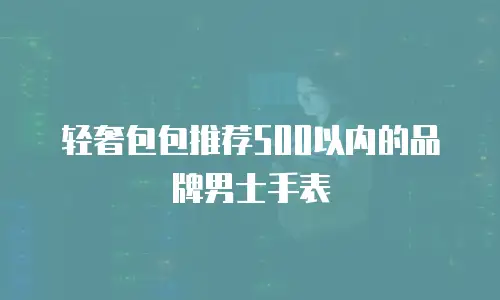 轻奢包包推荐500以内的品牌男士手表