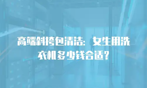 高端斜挎包清洁：女生用洗衣机多少钱合适？