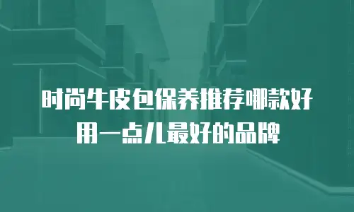 时尚牛皮包保养推荐哪款好用一点儿最好的品牌