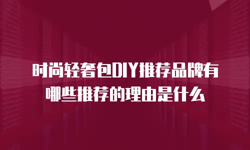 时尚轻奢包DIY推荐品牌有哪些推荐的理由是什么