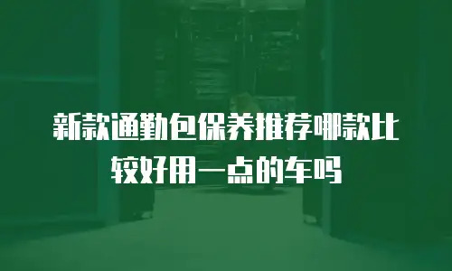 新款通勤包保养推荐哪款比较好用一点的车吗