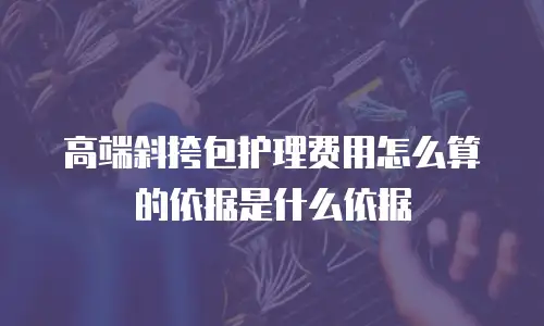 高端斜挎包护理费用怎么算的依据是什么依据