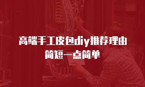 高端手工皮包diy推荐理由简短一点简单