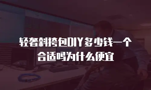 轻奢斜挎包DIY多少钱一个合适吗为什么便宜