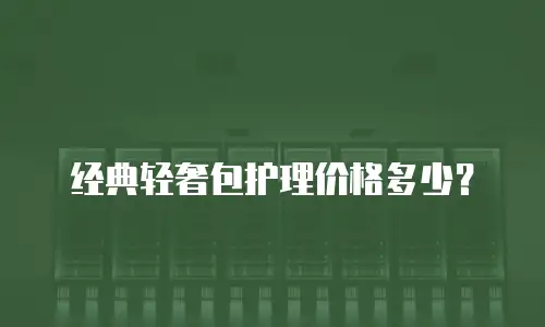 经典轻奢包护理价格多少？
