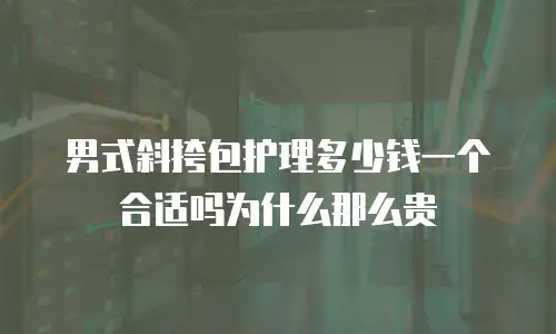 男式斜挎包护理多少钱一个合适吗为什么那么贵