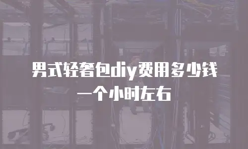 男式轻奢包diy费用多少钱一个小时左右