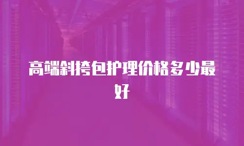 高端斜挎包护理价格多少最好