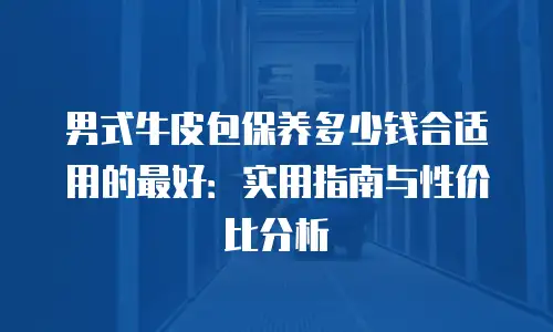 男式牛皮包保养多少钱合适用的最好：实用指南与性价比分析