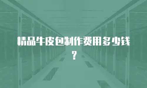 精品牛皮包制作费用多少钱？
