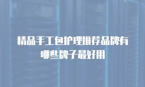 精品手工包护理推荐品牌有哪些牌子最好用