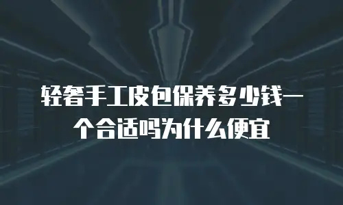 轻奢手工皮包保养多少钱一个合适吗为什么便宜