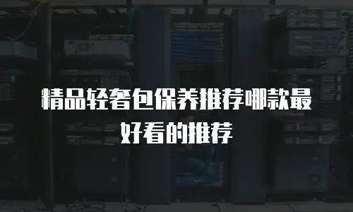 精品轻奢包保养推荐哪款最好看的推荐