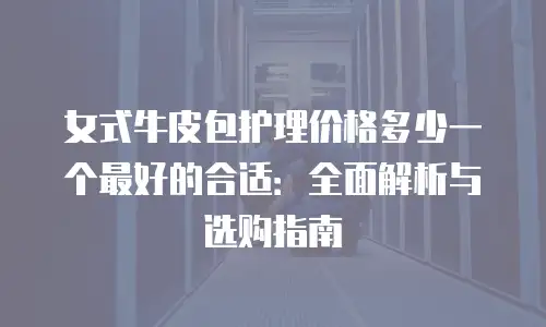 女式牛皮包护理价格多少一个最好的合适：全面解析与选购指南