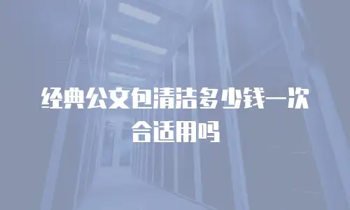 经典公文包清洁多少钱一次合适用吗