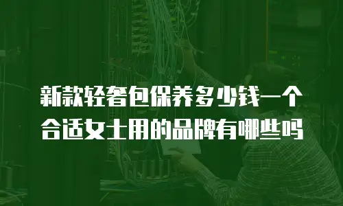 新款轻奢包保养多少钱一个合适女士用的品牌有哪些吗