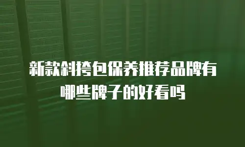 新款斜挎包保养推荐品牌有哪些牌子的好看吗